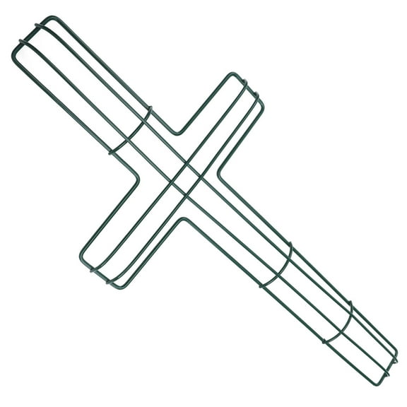 HONMEET Cross Shaped Garland Frame Metal Wreath Frame for Indoor Decoration 1Pack