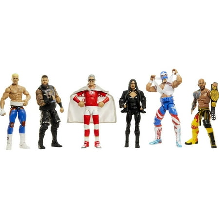 WWE Elite Collection Superstar Action Figures with Accessories, Posable Collectible (6-inch)