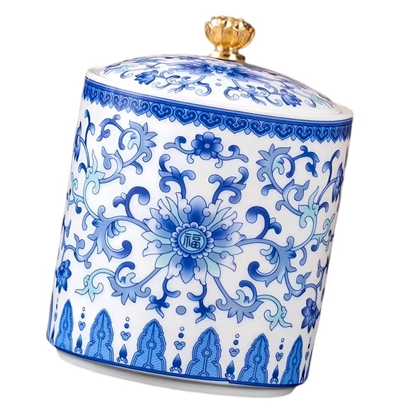 Retro Design Ceramic Container For Tea Salt Candy Multifunctional Storage Jar