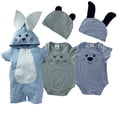 thumbnail image 1 of Kit 3 PaÃ±aleros Baby Kisses Bebe Raton Perrito Conejo Talla 3 meses Kiss Ropa de ReciÃ©n Nacido, 1 of 5