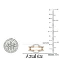 thumbnail image 4 of Dazzlingrock Collection 0.25 Carat (ctw) Round White Diamond Ladies Wedding Enhancer Guard Ring 1/4 CT, 10K Rose Gold, Size 4, 4 of 5