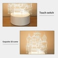 thumbnail image 4 of Xihbxyly Lámpara de Noche 3D, Luz Que Cambia de 7 Colores, Alimentación Led, Funciona con Usb o Pilas, Suave y Segura, Decoración de Habitación, Ideal para Regalo, Diseño Portátil, Tamaño de 20 Cm, B, 4 of 6