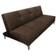 thumbnail image 1 of Sofa Cama Reclinable El Bazar Store Milo Terciopelo Chocolate , Futon 3 posiciones, Sala, 1 of 5