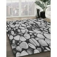 thumbnail image 2 of Ahgly Company Indoor Rectangle Patterned Silver Gray Area Rugs, 2' x 4', 2 of 6