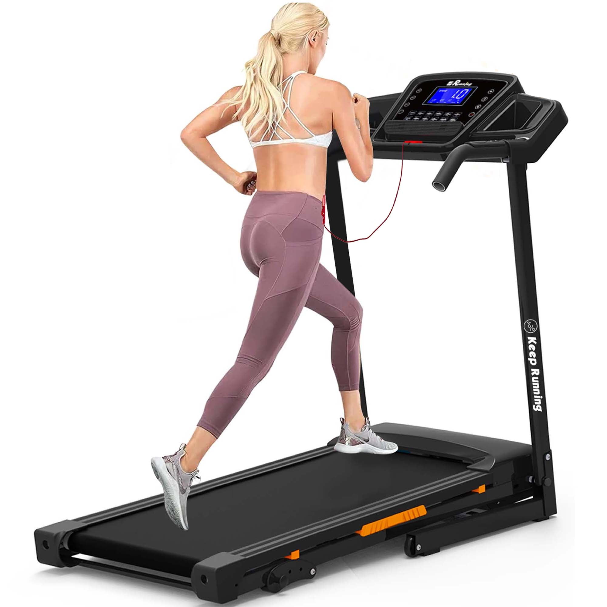 Aukfa Treadmill 330 lb Capacity Electric Treadmill with Incline 3.5 HP Walking Running Machine for Home Workout
