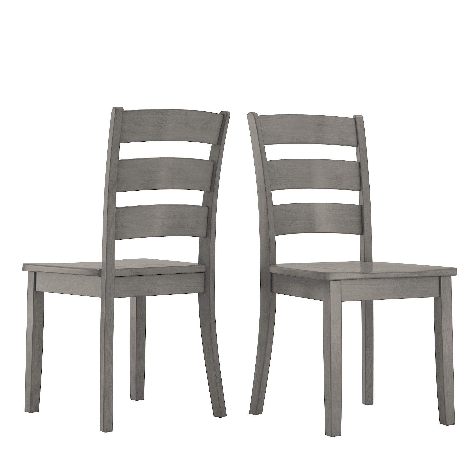 Lexington 5-Piece Dining Set with 48 Dining Table and 4 Ladder Back Chairs, Antique White