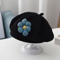 thumbnail image 3 of Newsboy hat Berry hat boina francesa hat Painter mujeres Lazy Highlights-Niños, 3 of 5