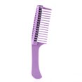 thumbnail image 1 of Ygjytge Peine Antiestático De Dientes Anchos Para Reducir La Pérdida De Cabello, Cepillo Para Rizar (Púrpura) Ygjytge Para estrenar, 1 of 9