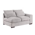 thumbnail image 3 of Miekor Furniture Tatman Linen Blend Sectional with 2 Ottomans 00020, 3 of 6