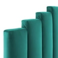 thumbnail image 4 of Noelle Performance Velvet Twin Headboard - Teal, 4 of 4
