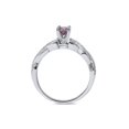 thumbnail image 2 of 3/8ct Pink Diamond Infinity Vintage Engagement Ring 14K White Gold, 2 of 3