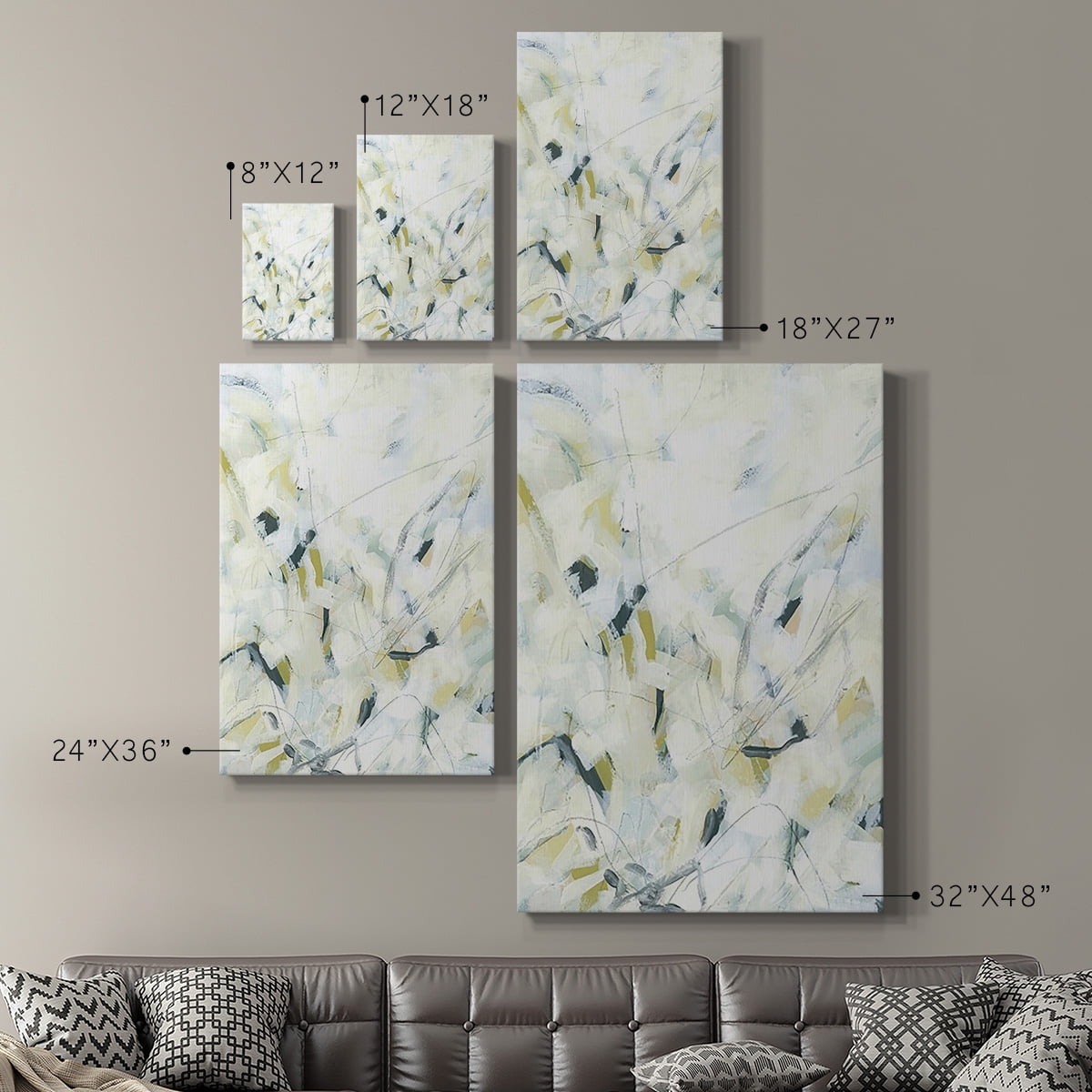 Ice Scribe I Premium Gallery Wrapped Canvas - Ready to Hang