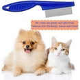 thumbnail image 3 of FNNMNNR Pet Cat Dog Comb Nit Remover Grooming Brush Tools to Remove Fleas  Mites  Ticks  Dandruff Flakes - Stainless Steel Fine Teeth, 3 of 5