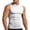 #White, variant on DPTALR Men's Breathable Elastic Quick-Drying Sports Tank Top,Fitness Running Training T-Shirt Top,Sky Blue, S