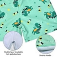 thumbnail image 5 of kids Toddler Boys' 3-Piece Swimsuit Trunk, Rashguard and Swimming Cap, Dinosaur Printed Swimwear Set, 5 of 7