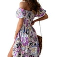thumbnail image 5 of Julycc Women Summer Boho Long Maxi Dress Party Beach Floral Sundress, 5 of 5