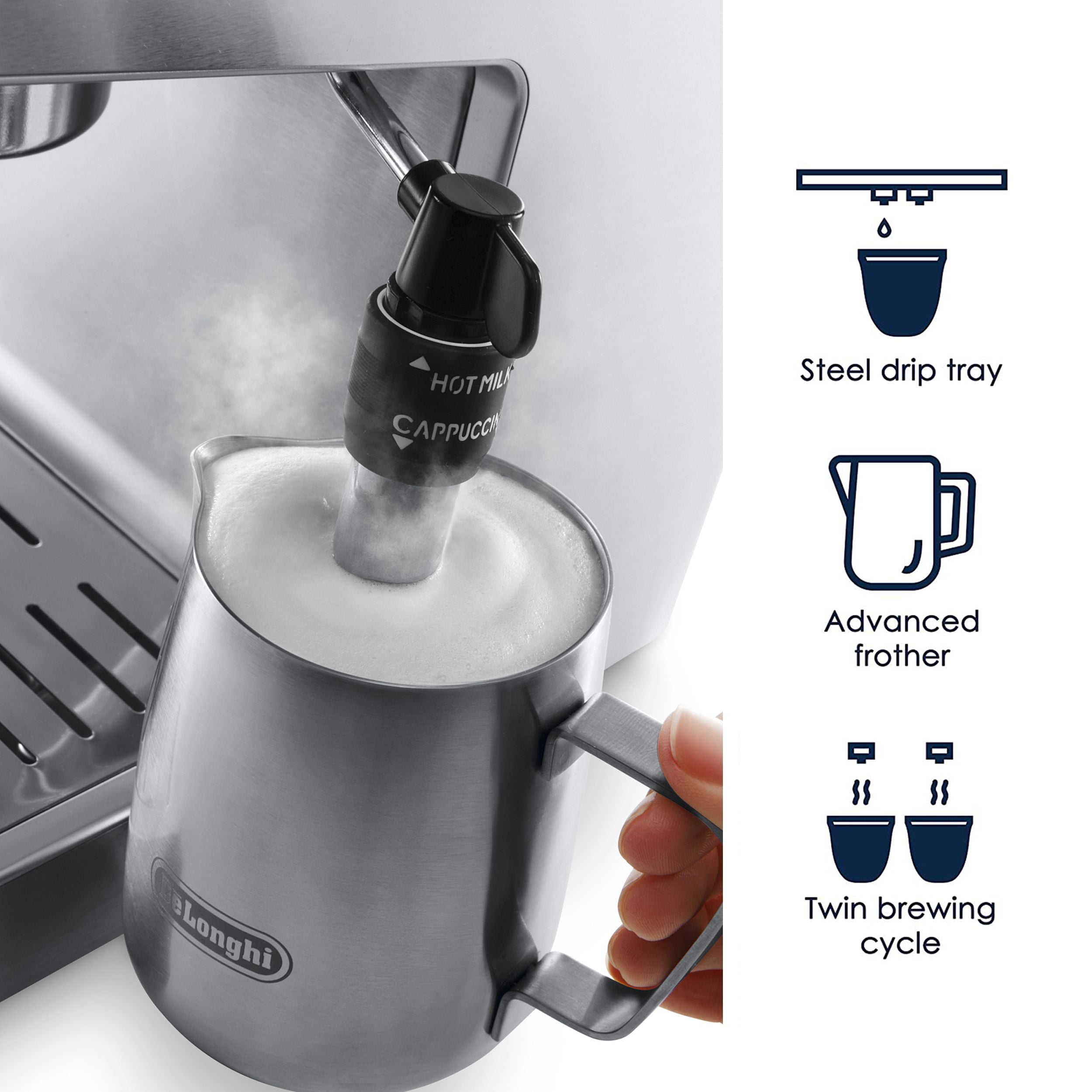 De'Longhi Barista Express 15-Bar Pump Espresso and
