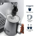 thumbnail image 4 of DeLonghi 15 Bar Stainless Steel Espresso and Cappuccino Machine with Premium Adjustable Frother, 4 of 6