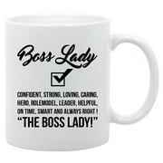 Work humor- 11 oz. coffee mug Boss Lady definition inspirational saying