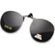 thumbnail image 1 of Gafas de Sol con Clip Polarizado, Lentes de Vidrio, Marco Metálico Redondo, Protección UV400, Anti-Resplandor, Para Usar Sobre Anteojos, 1 of 5