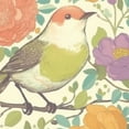 thumbnail image 6 of nygtbtfer Round Fitted Tablecloth Table Cloth with Elastic Edge Design Flower Birds Spring Flower Birds Spring Table Covers Vinyl Tablecloths for Wipeable Table Cloth for Indoor Outdoor 42-46, 6 of 8