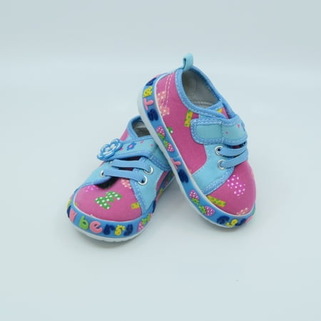 

Pre-owned Little Berry Girls Pink | Blue Sneakers size: 2 Toddler