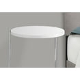 thumbnail image 4 of Monarch Specialties Accent Table, Round, Side, End, Nightstand, Lamp, Bedroom, Glossy White Laminate, 4 of 7