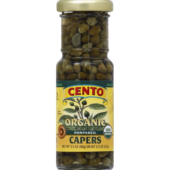 Cento Organic Nonpareil Capers, 3.5 oz