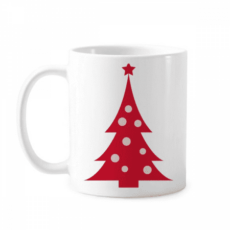 

mas Tree Red Festival Mug Pottery Cerac Coffee Porcelain Cup Tableware