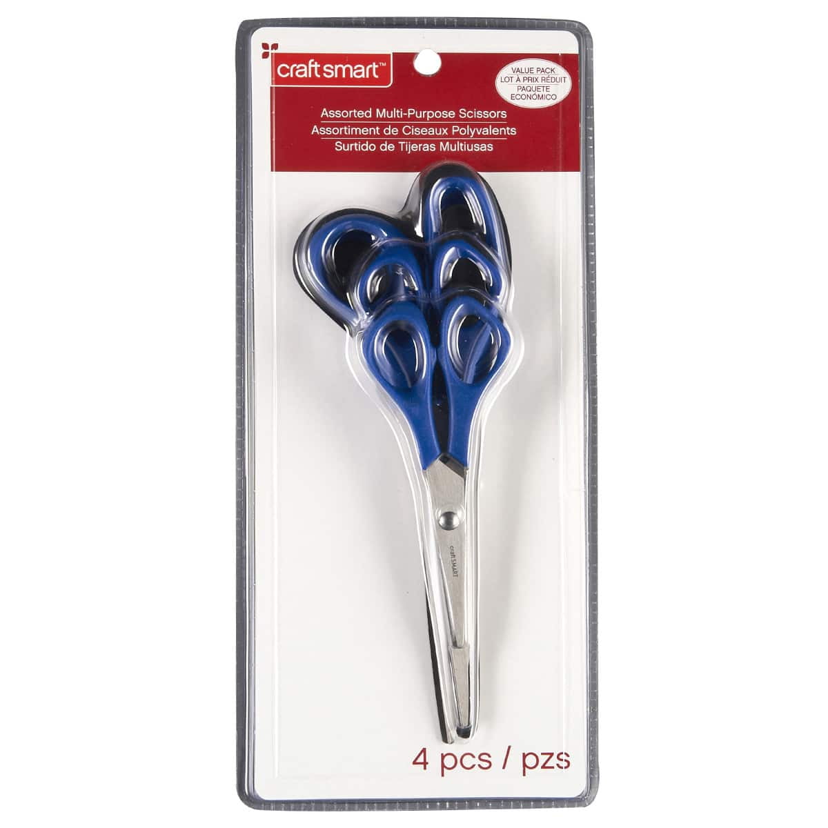 24 Packs: 4 ct. (96 total) Multi-Purpose Scissors Value Pack by Craft  Smart™