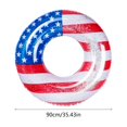 thumbnail image 3 of shyuyusa 35.4 Inch Large Patriotic Swim Ring Inflatable Pool Float For Summer Beach Pool Party Decoration, 3 of 6