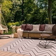 thumbnail image 2 of Superior Zig-Zag Indoor/ Outdoor Area Rug, 3' 6" x 5' 6", Beige, 2 of 10