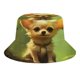 thumbnail image 1 of Chihuahua Sombrero bucket para adultos, gorra de protección solar, sombrero de pescador plegable para viajes al aire libre, pesca y actividades de verano, 1 of 6