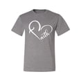 thumbnail image 2 of Wild Bobby Heart Made Of Faith Inspirational/Christian Men Graphic Tee, Heather Grey, 5X-Large, 2 of 5