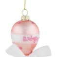 thumbnail image 5 of Northlight Baby Girl's First Christmas 2023 Glass Ornament - 5", 5 of 6