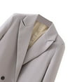 thumbnail image 7 of YYDGH Blazer Jackets for Women Casual Open Front Business Work Office Suit Jacket Fashion Solid Color Cardigan Outerwear Gray S, 7 of 7