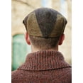 thumbnail image 4 of Mucros Weavers 100% Wool Tweed Irish Patchwork Flat Cap Made in Ireland, 4 of 7