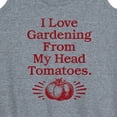 thumbnail image 3 of Instant Message - Love Gardening From Head Tomatoes  - Women's Racerback Tank Top, 3 of 6