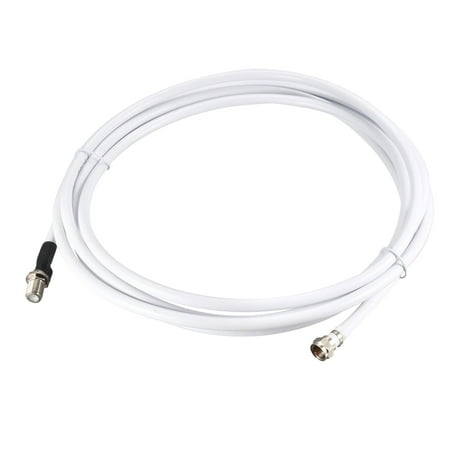 Uxcell RG6 Coax Cable F Type Male to F Type Female Coaxial Cable 15 Feet