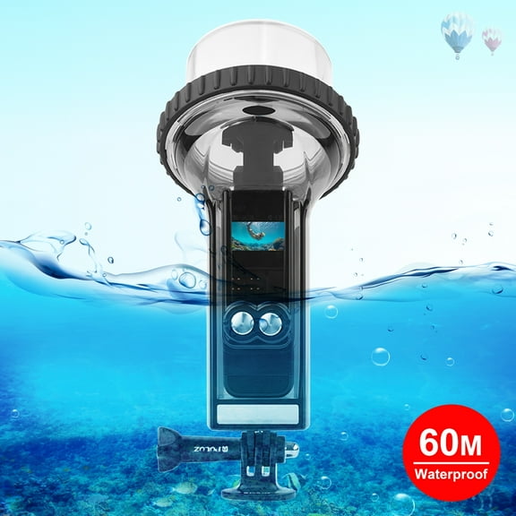PULUZ 60m Underwater Waterproof Housing Diving Case Cover for DJI Osmo Pocket 2(Black)