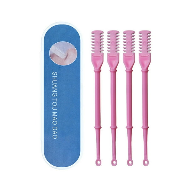 2-in-1 Nasal Hair Cutter Double Sided Nose Hair Knife Nostril Hair Remover Tool 360° Rotating Nose Hair Cutter , Manual Nose Hair Cutter With Ear Spoon