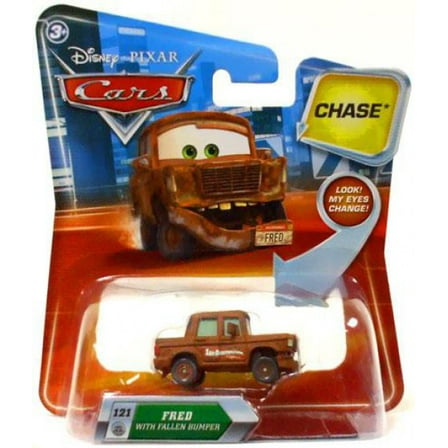 Disney Cars Lenticular Eyes Series 2 Fred with Fallen Bumper Diecast Car