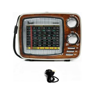 Bentmax Radio FM con altavoz Bluetooth retro con Bluetooth Radio vintage con