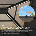 thumbnail image 4 of Sunjoy 11’ x 13’ Grayden Wood Gazebo , Outdoor Patio Solar Powered Hardtop Gazebo with One-Tier Metal Roof, LED Light and Ceiling Hook, 4 of 12