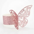 thumbnail image 4 of 50Pcs Butterfly Shape Napkin Rings Hollow Out Napkin Holder for Wedding Party Home Table Decoration, 4 of 4