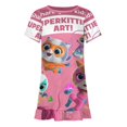 thumbnail image 4 of Super Kitties Girls Short Sleeve Dress A Line Twirly Skater Dress Casual Summer Clothes, 4 of 7