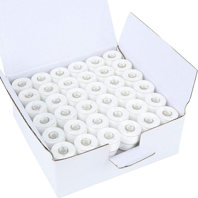 D/(WT) Prewound Bobbin Thread Plastic Size A SA for Embroidery and Sewing Machine Polyester Thread Sewing Thread