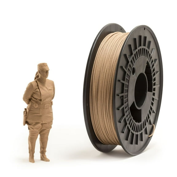 EUMAKERS PLA WOOD 3D Printer Filament – Fir-Wood Fiber Blended, Made in Italy