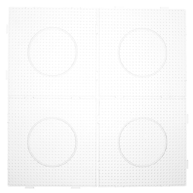Shisuyan 4pcs Large Clear Acrylic Fuse Beads Pegboards Square Bead Boards For Diy Craft Beads Fuse Bead Board Panel For Kids And Teens Craft Projects