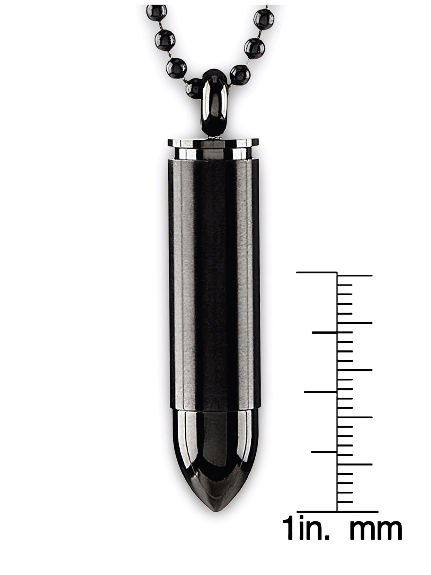Black bullet necklace deals